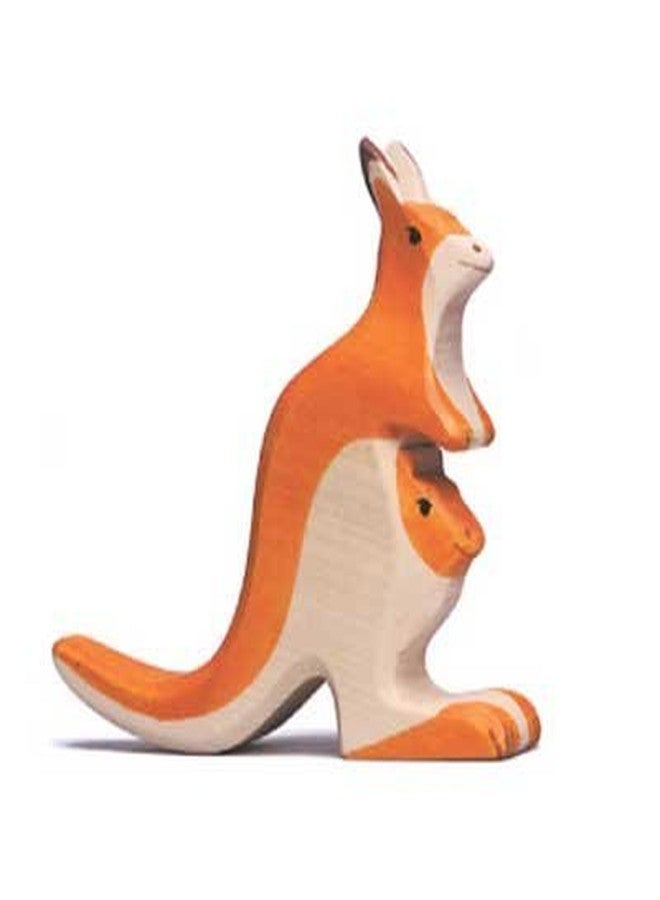 Holztiger Kangaroo With Joey